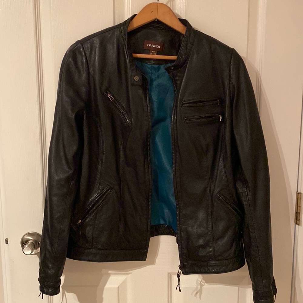 DANIER Leather moto jacket